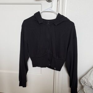 JoyLab Black Cropped Hoodie